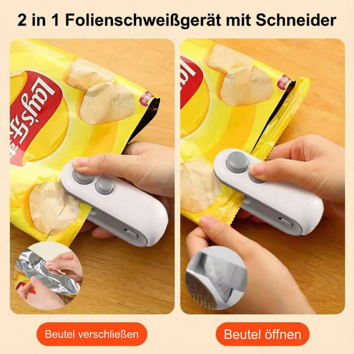 Food Bag Sealer USB Rechargeable Seal & Cutter