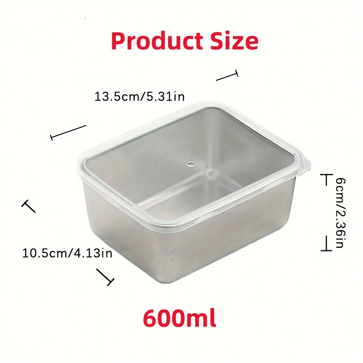 Food Storage Containers Stainless Steel Stackable Set of 6