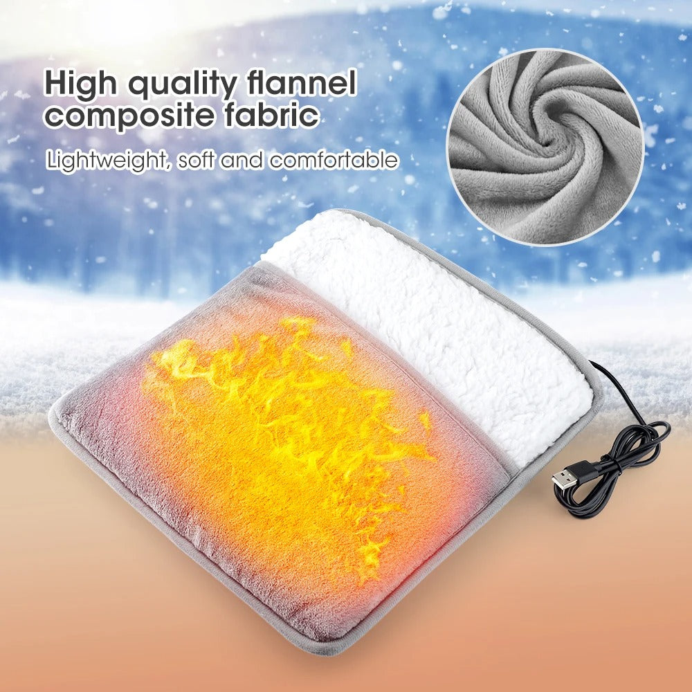 Foot Warmer USB-Powered Soft Flannel 104°F
