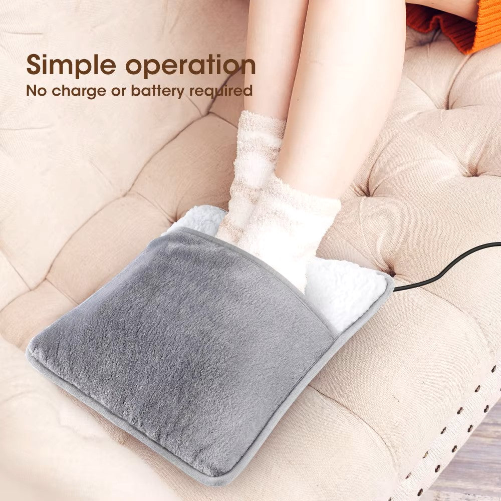 Foot Warmer USB-Powered Soft Flannel 104°F