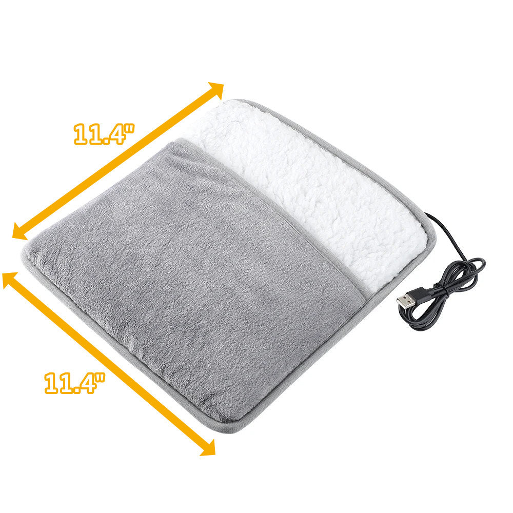Foot Warmer USB-Powered Soft Flannel 104°F