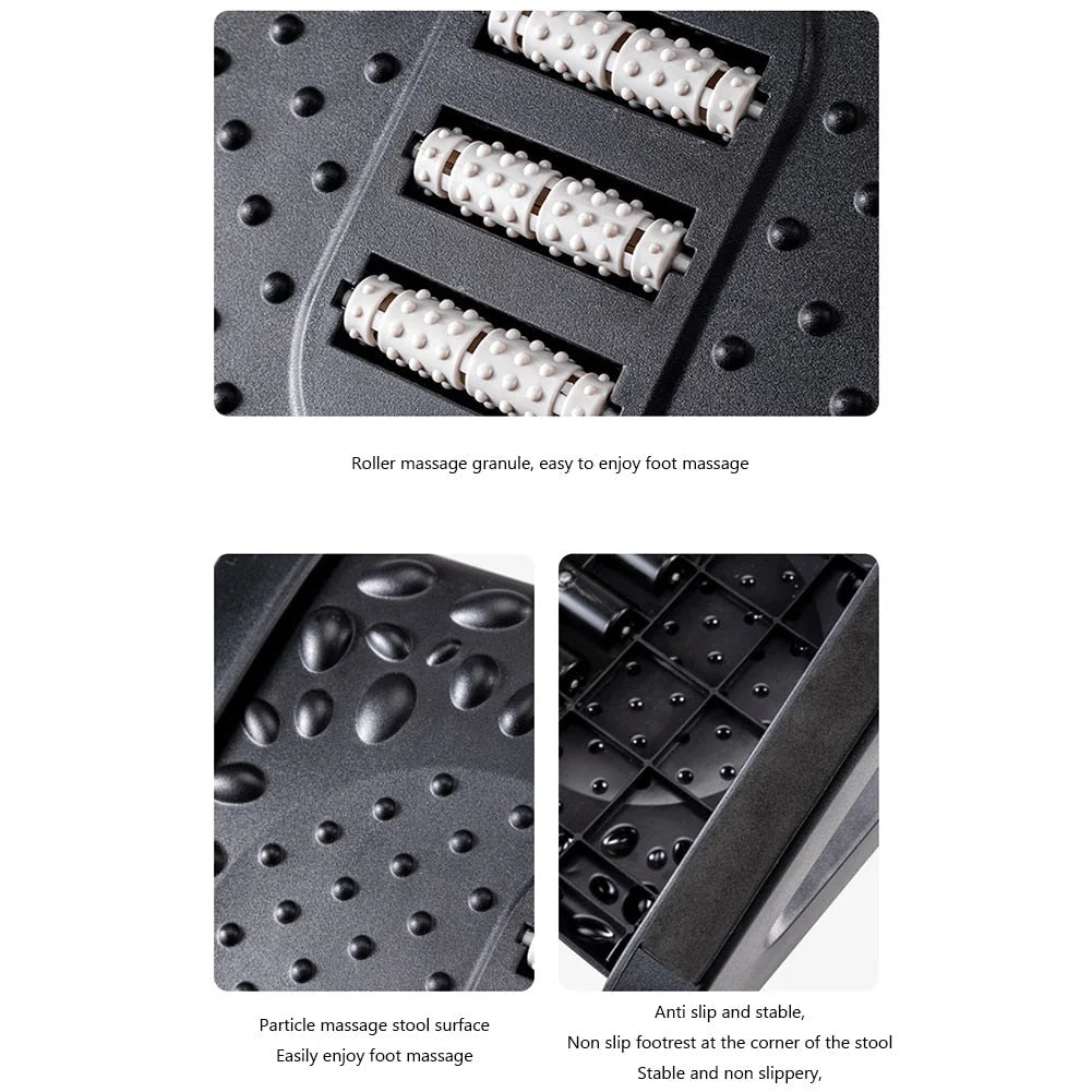 Footrest Ergonomic Rolling Massage Nodes