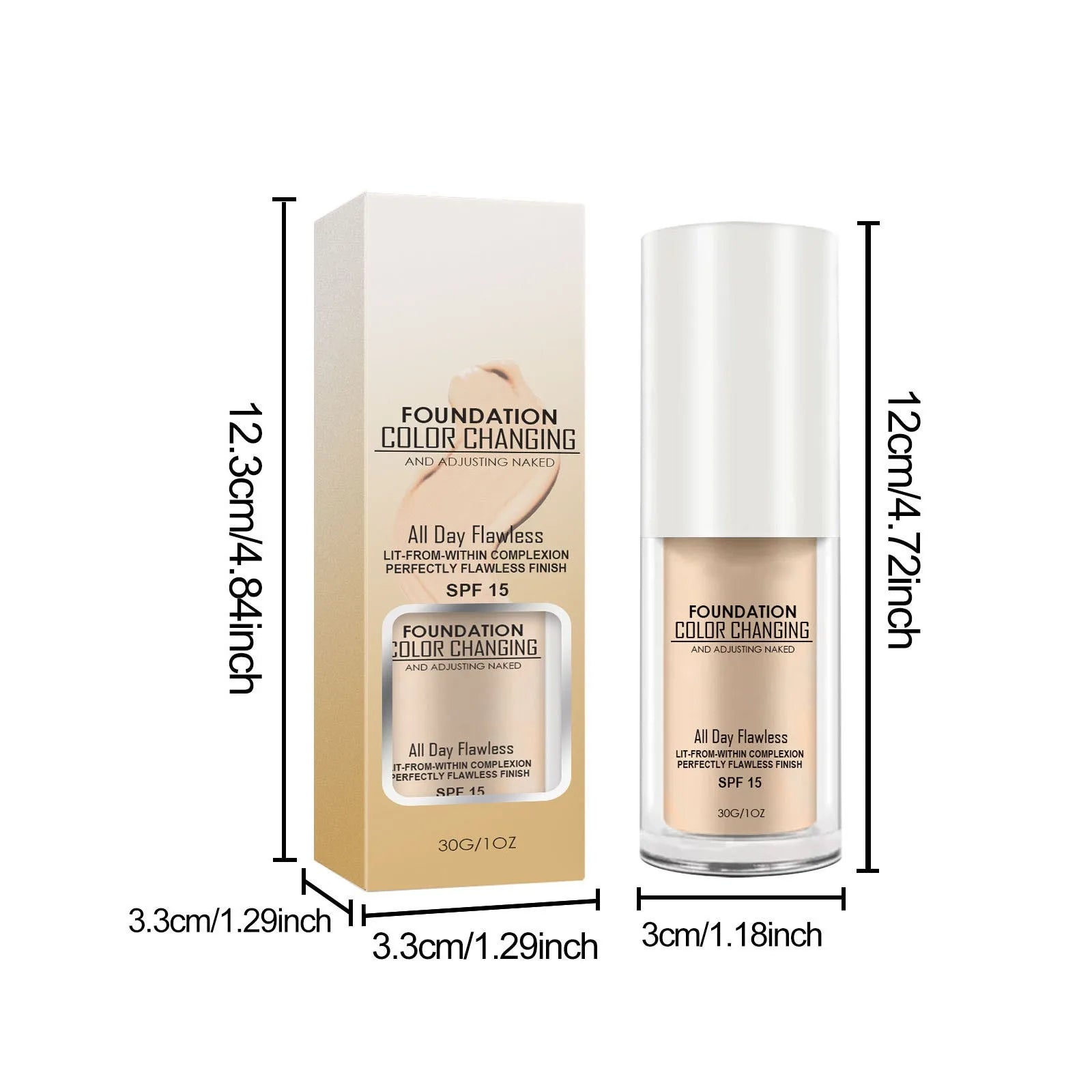 Foundation Color-Adaptive Full Coverage SPF 15