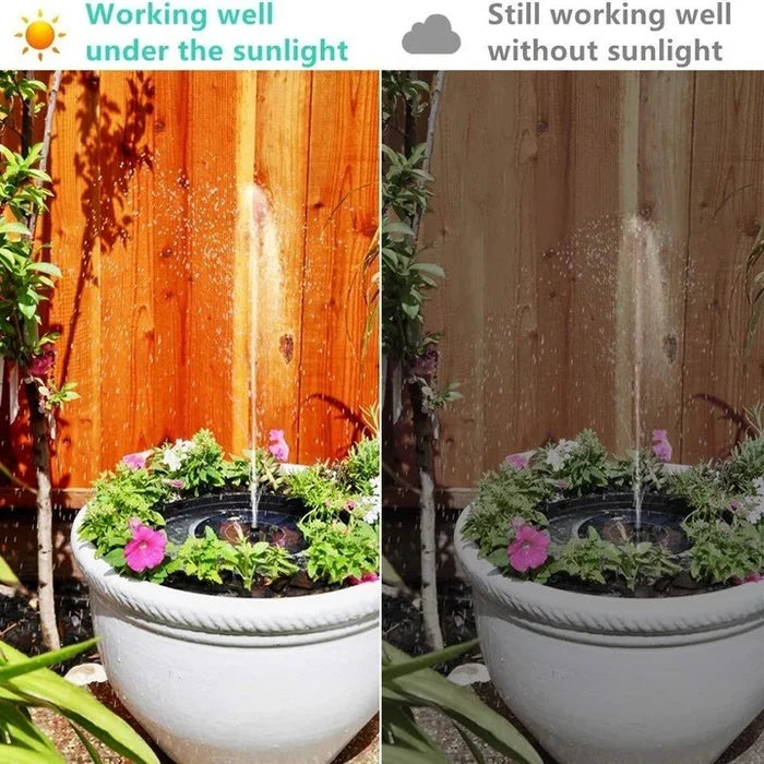 Fountain Pump Solar 8 Nozzles High Flow