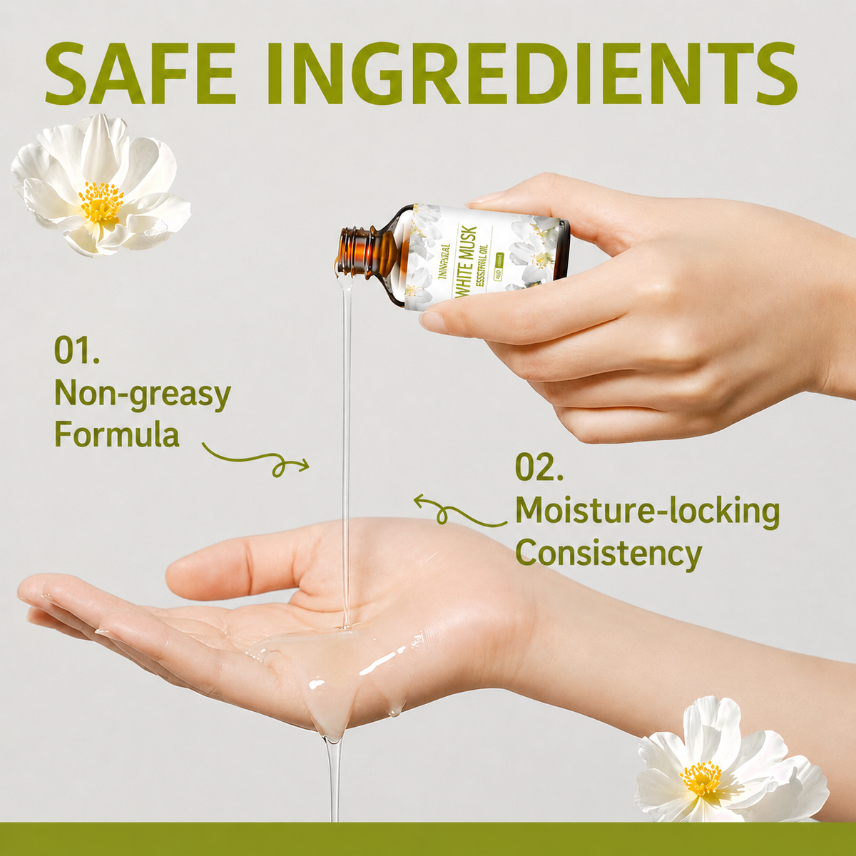 Fragrance Oil White Musk Long-Lasting For Diffuser & Body