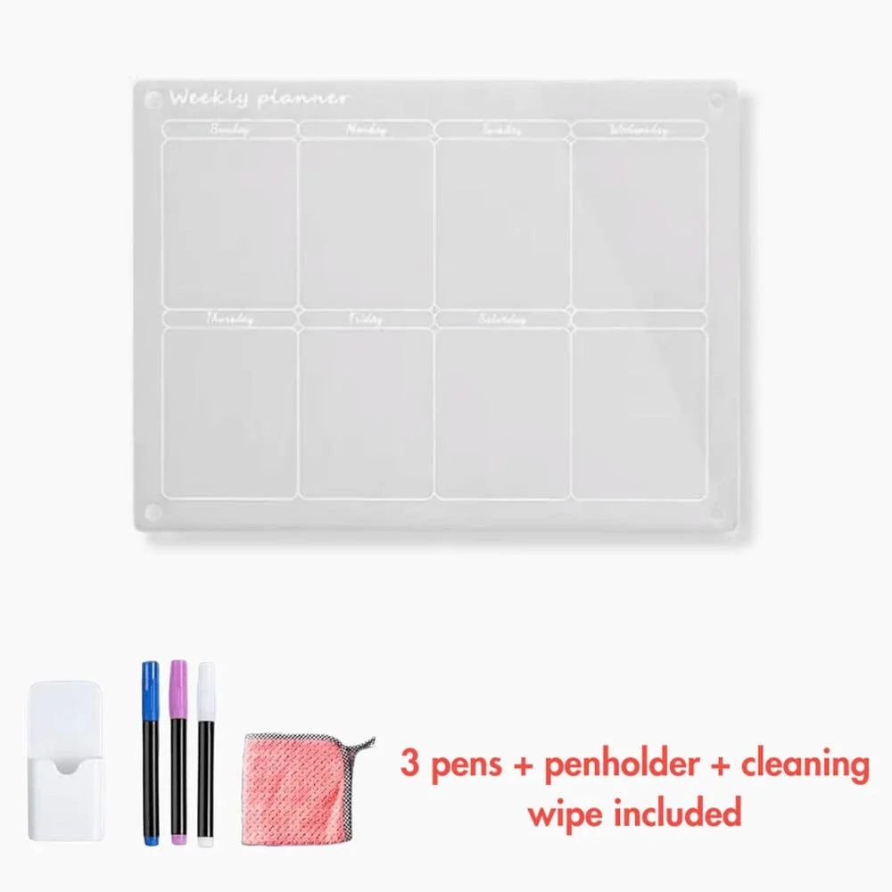 Fridge Calendar Magnetic Dry Erase With Three Markers