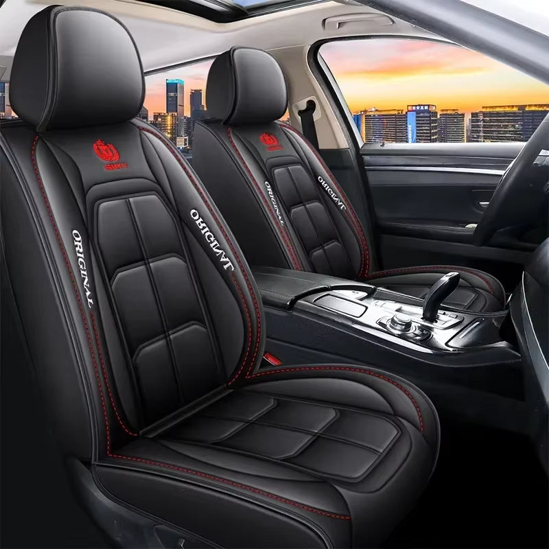 Front Seat Cover Faux Leather Padded Universal Fit