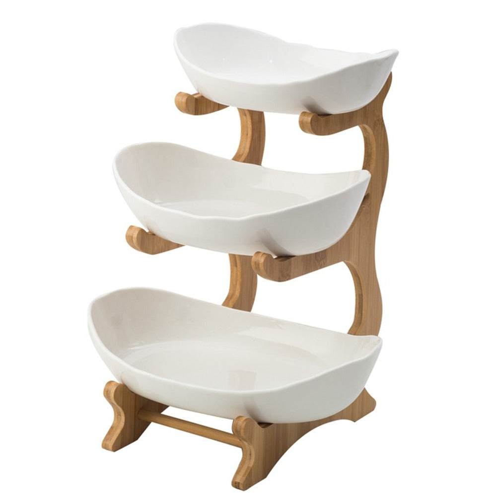Fruit Basket Stackable Space-Saving Plastic