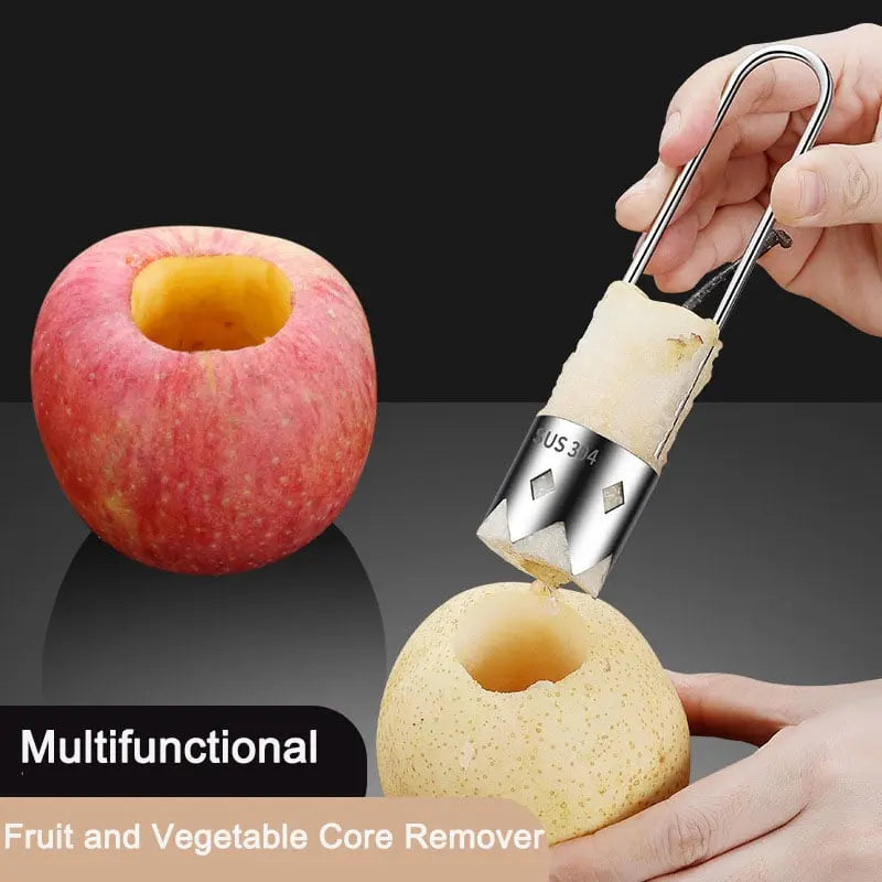 Fruit Corer 304 Stainless Steel Ergonomic Twist-Press
