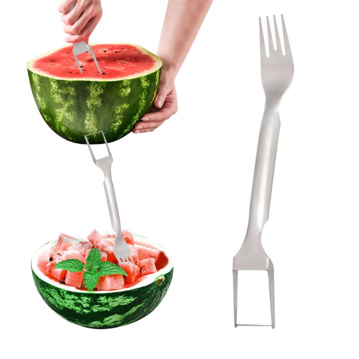 Fruit Slicer 2-in-1 Stainless Steel & Dishwasher Safe