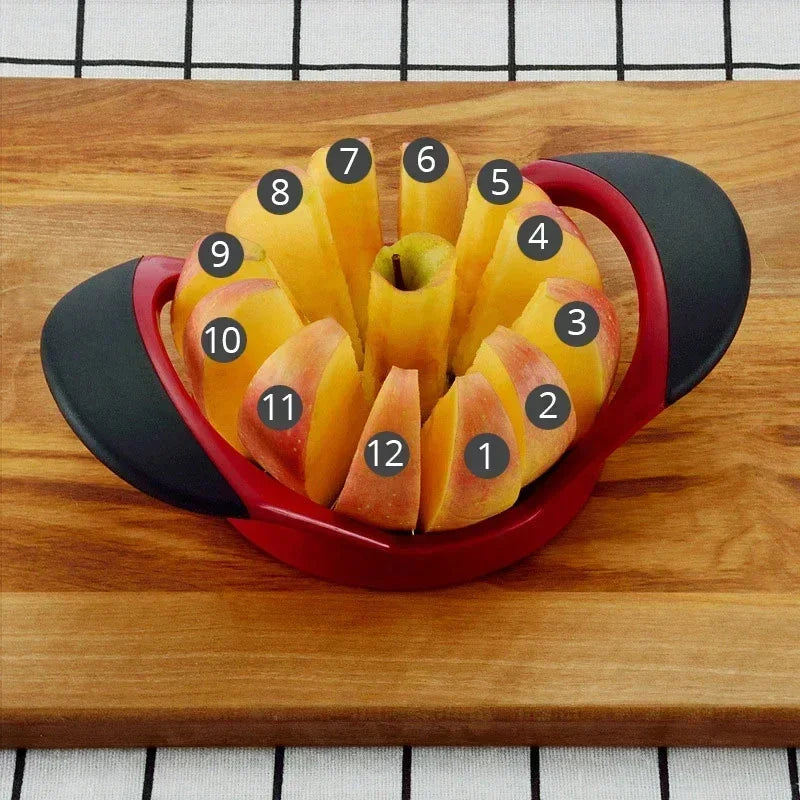 Fruit Slicer Stainless Steel Blades 8 Or 12 Cuts Compact