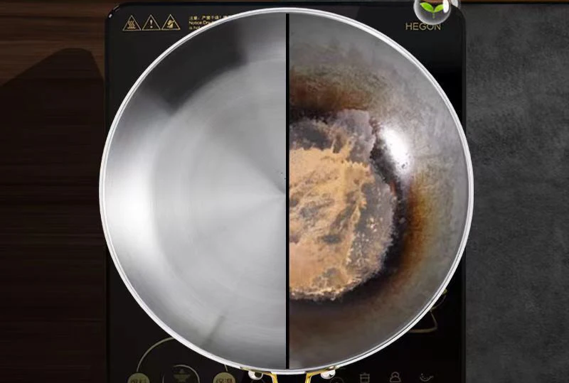 Frying Pan 316 Stainless Steel 7-Layer Induction Compatible