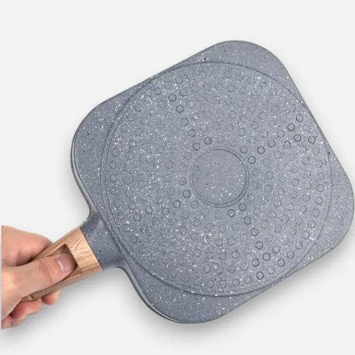 Frying Pan 4-Compartment Maifan Stone Non-Stick Induction Compatible