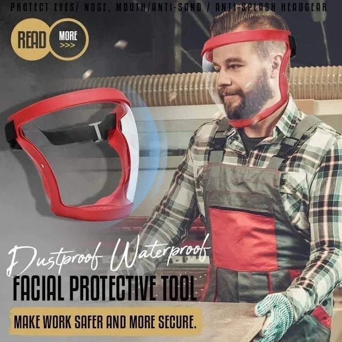 Full Face Shield Anti-Fog Polycarbonate Adjustable Headband