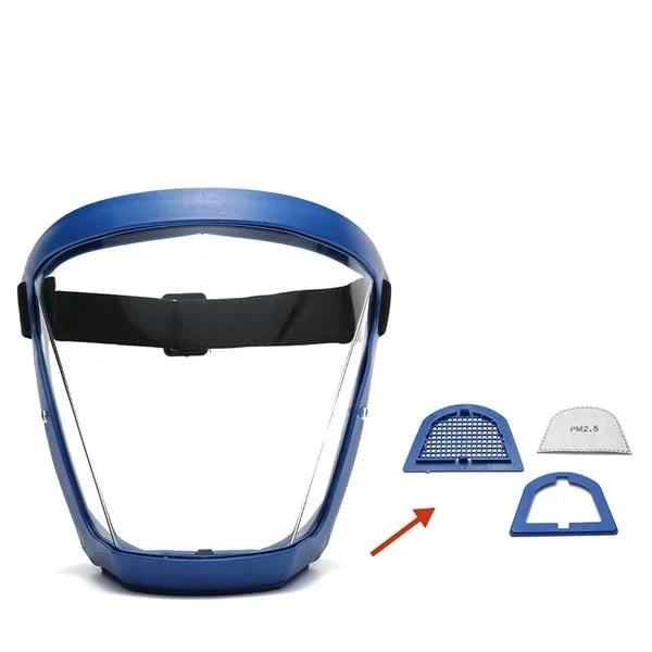 Full Face Shield Anti-Fog Polycarbonate Adjustable Headband