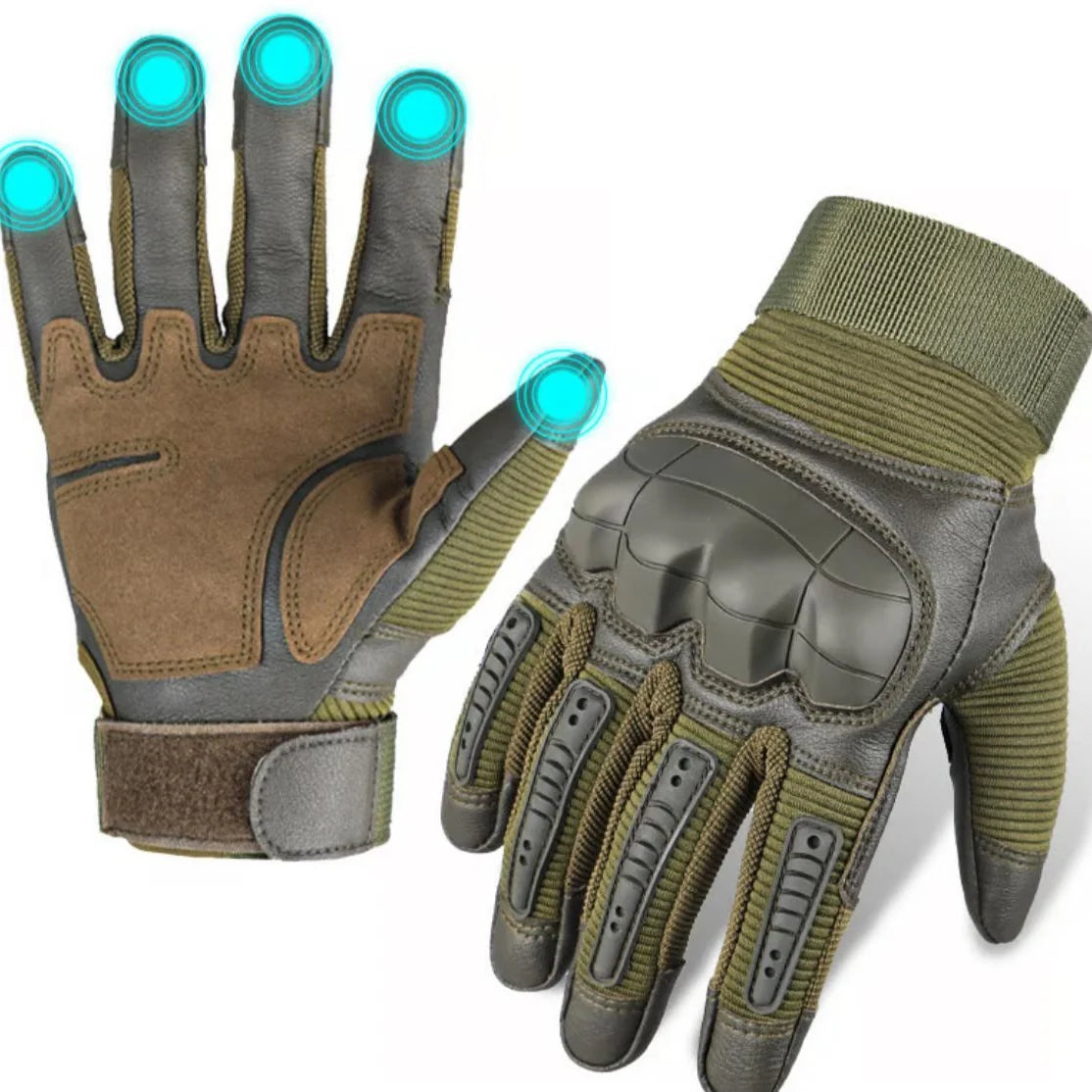 Full-Finger Gloves Cut-Resistant Kevlar TPR Knuckle Guard