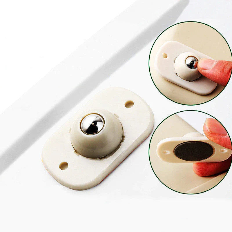 Furniture Glides Ball Bearing Self-Adhesive Set of 8