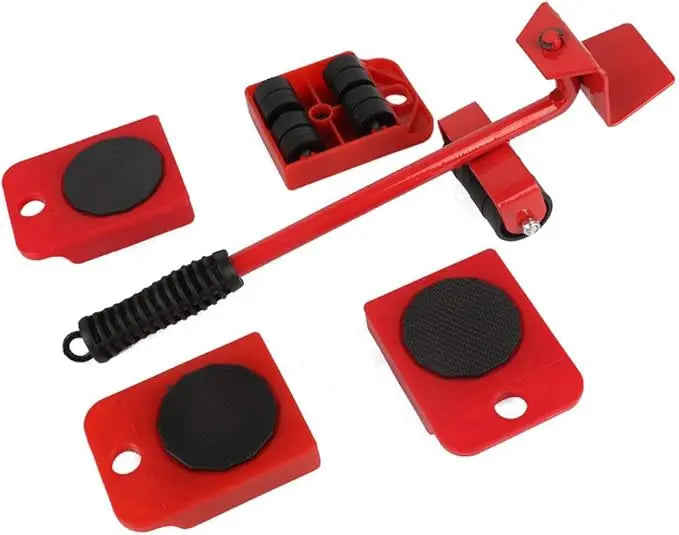 Furniture Lifter Set Ergonomic Lever Scratch-Free Gliders 661 lb
