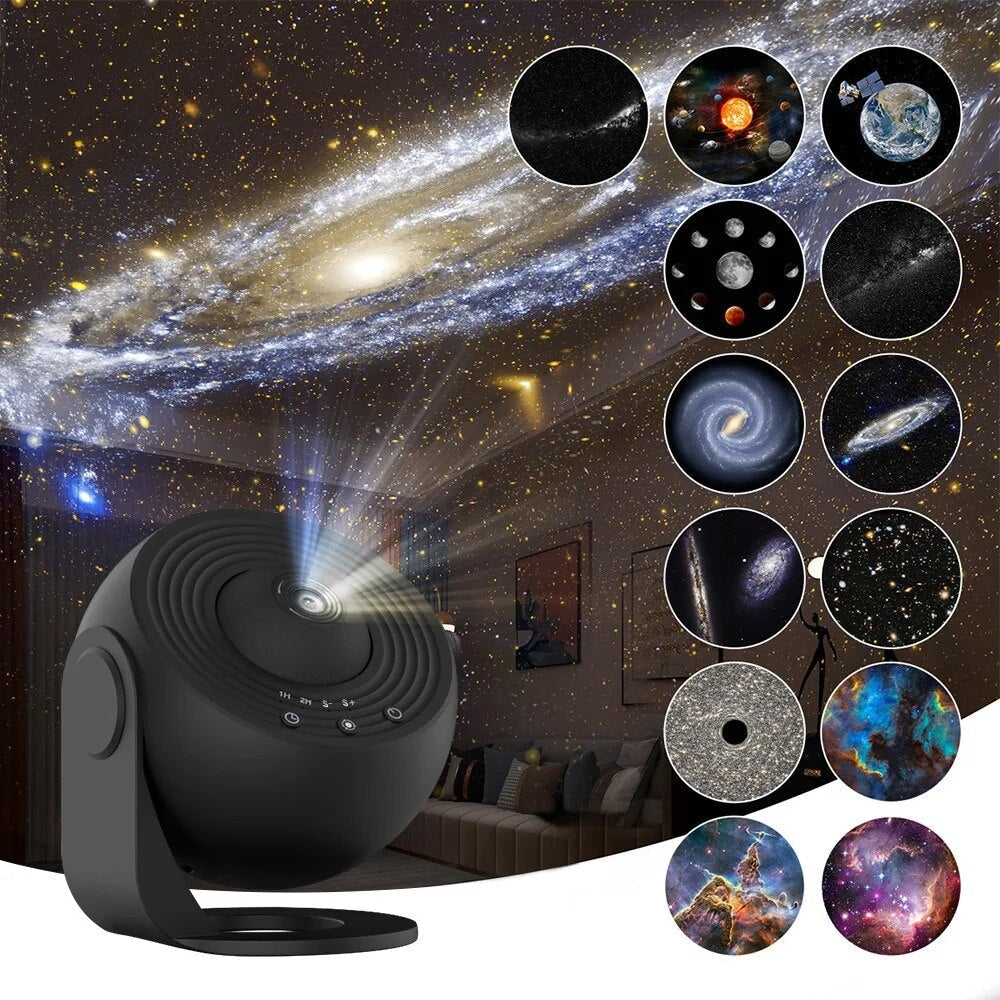 Galaxy Projector 13 HD Scenes Adjustable Focus & Timer