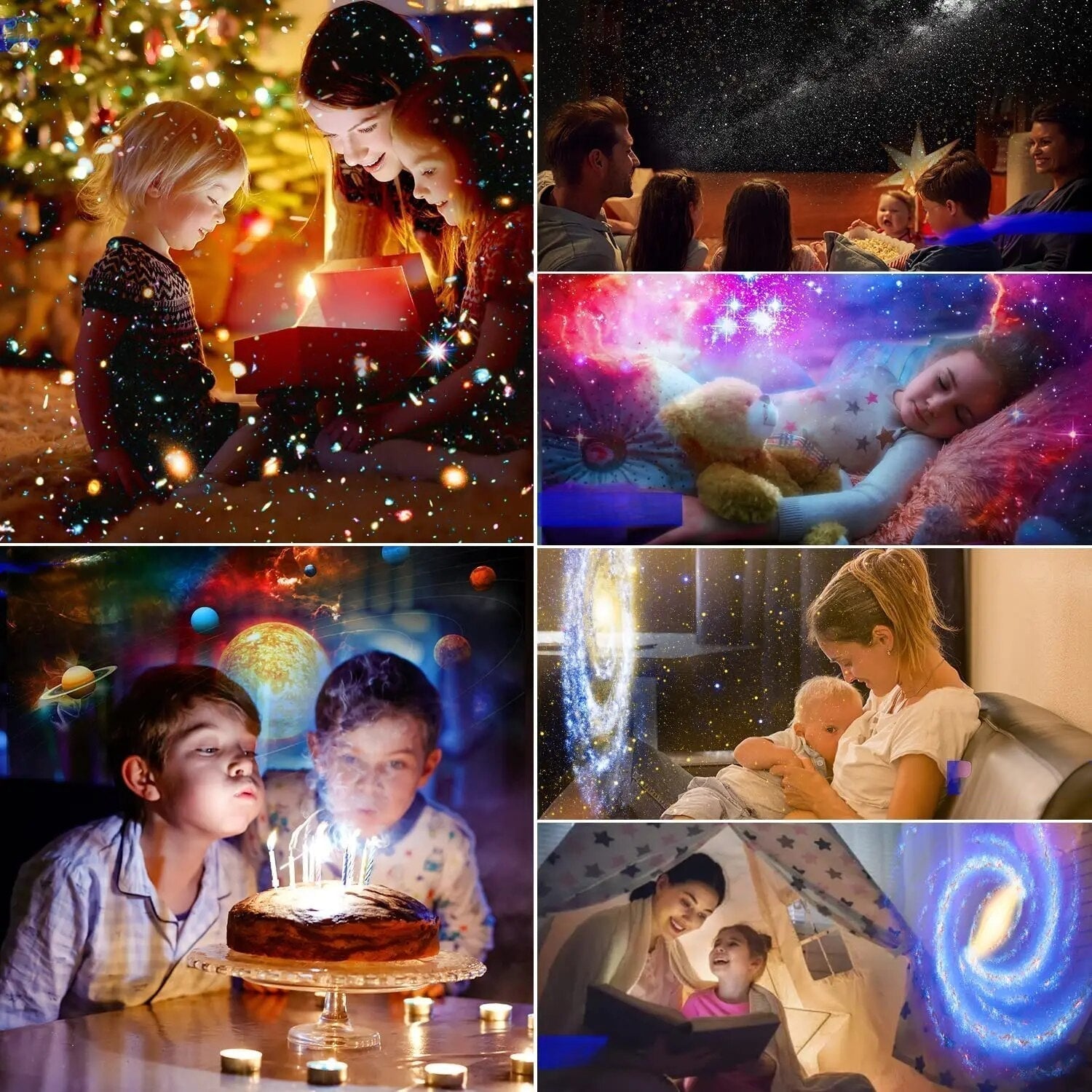 Galaxy Projector 13 HD Scenes Adjustable Focus USB Powered