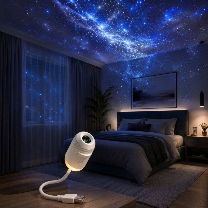 Galaxy Projector Dual-Function USB-Powered Flexible Gooseneck