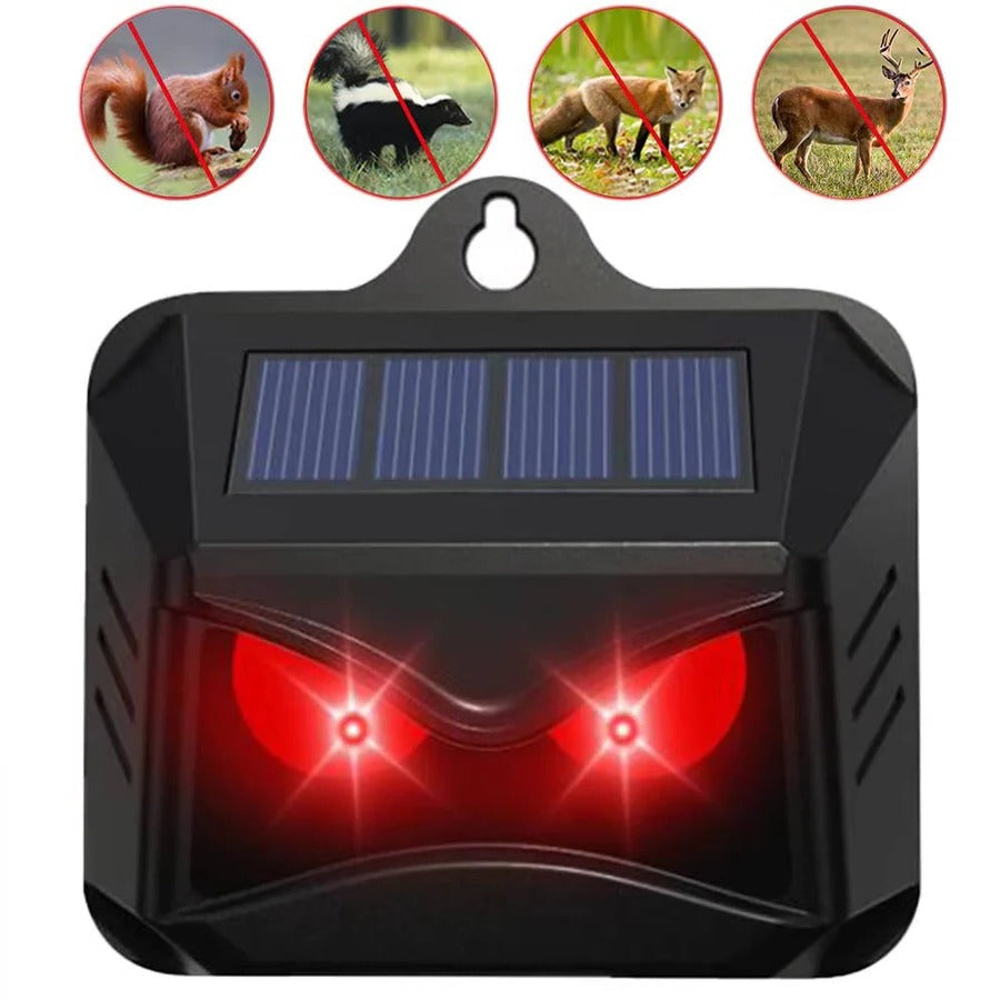 Garden Animal Repeller Solar Powered Ultrasonic Weatherproof