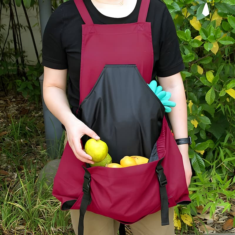 Garden Apron Kangaroo Harvest Pocket Waterproof Canvas