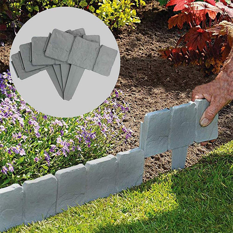 Garden Edging Realistic Stone Effect Lightweight & Expandable