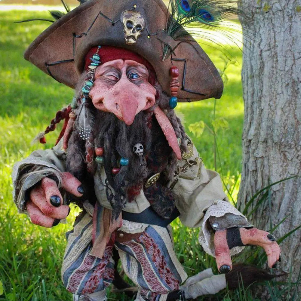 Garden Gnome Statue Hand-Painted Weather-Resistant Resin