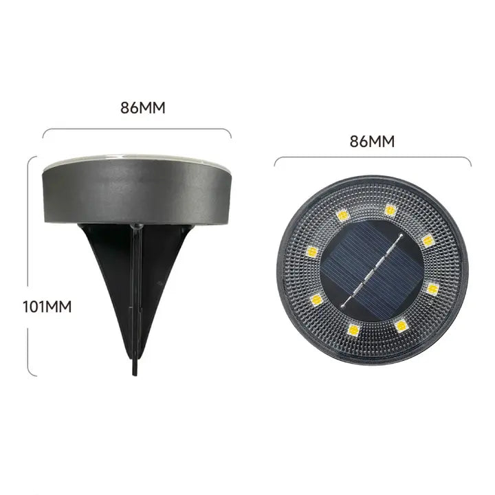 Garden Ground Lights Solar Automatic Weatherproof Set of 4