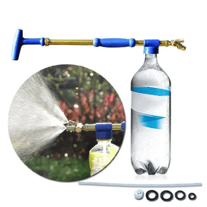 Garden Hand Sprayer Adjustable Nozzle Brass Head & Leak-Proof Valve