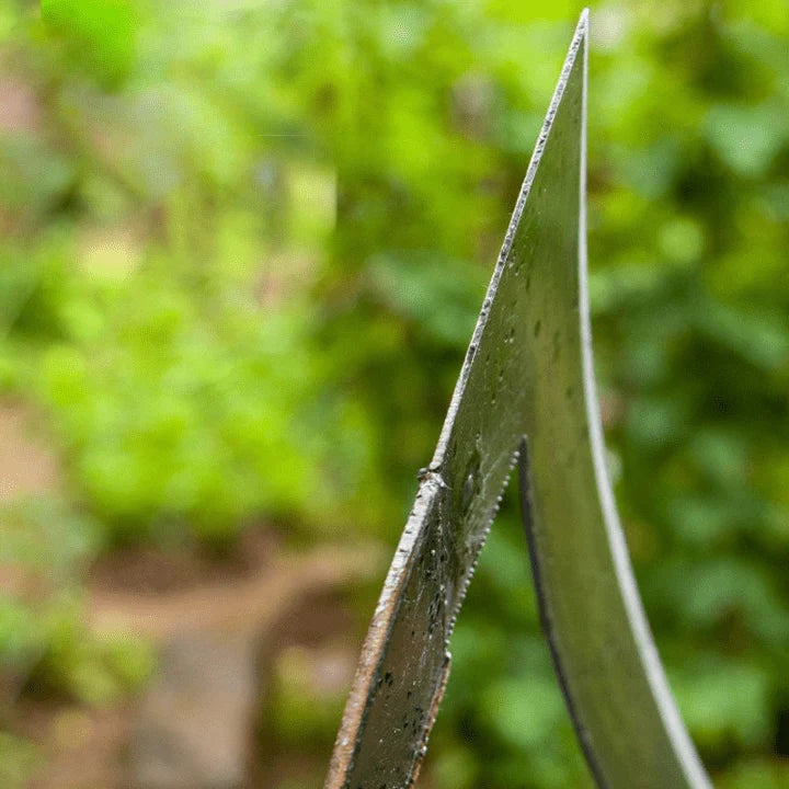 Garden Hoe Hand-Forged Manganese Steel Ergonomic Wood Handle