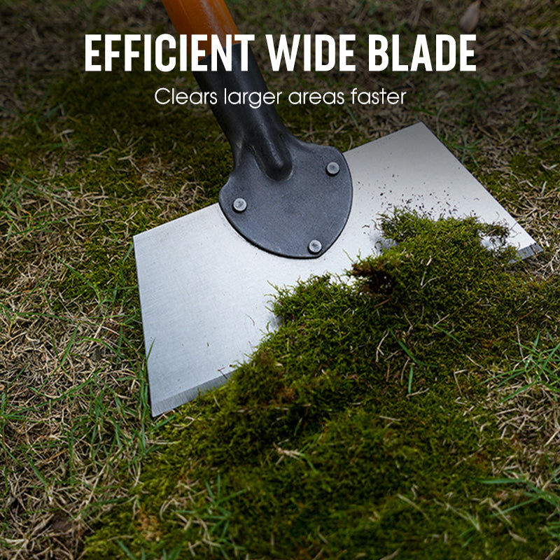 Garden Hoe & Scraper Wooden Handle Manganese Steel Blade