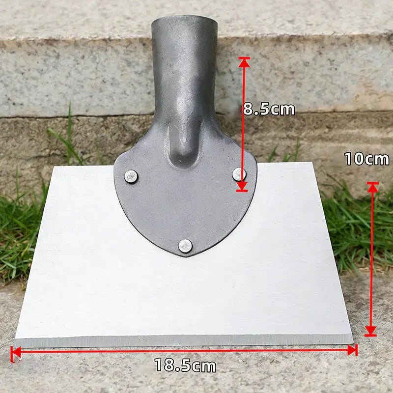 Garden Hoe Wide Steel Scraper Wooden Handle