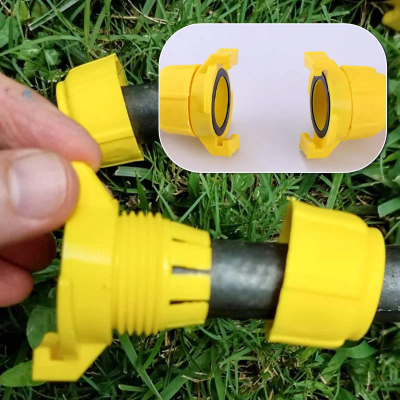 Garden Hose Connector Leak-Proof Click-Lock Universal Fit