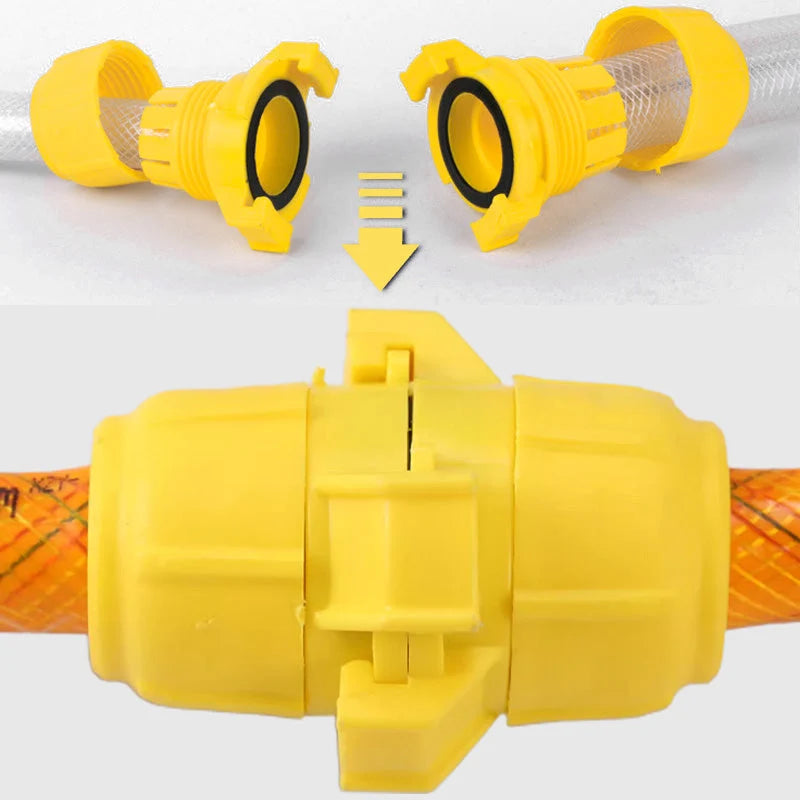 Garden Hose Connector Leak-Proof Click-Lock Universal Fit
