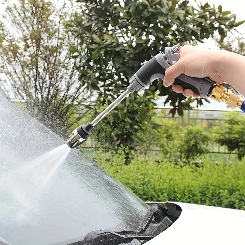 Garden Hose Expandable 3X Brass Fittings With Spray Gun