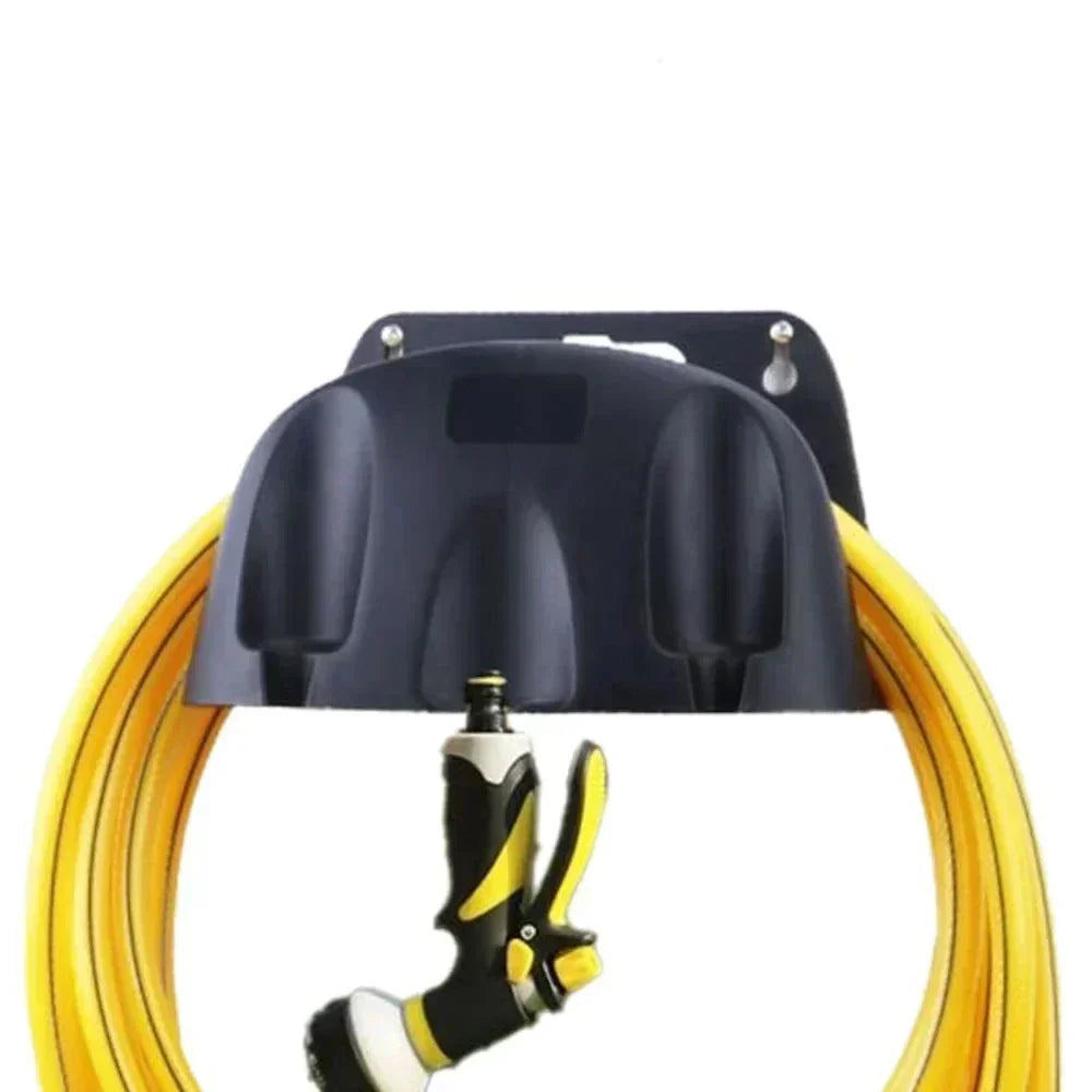 Garden Hose Holder Wall-Mount Multiple Slots & Carrying Handle