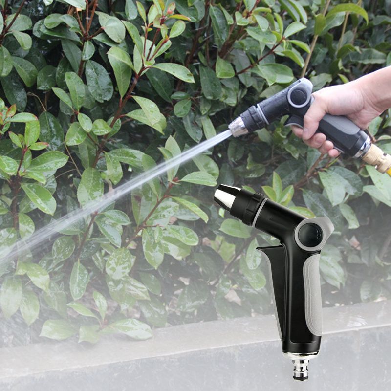 Garden Hose Nozzle High-Pressure & Adjustable Spray Quick-Connect