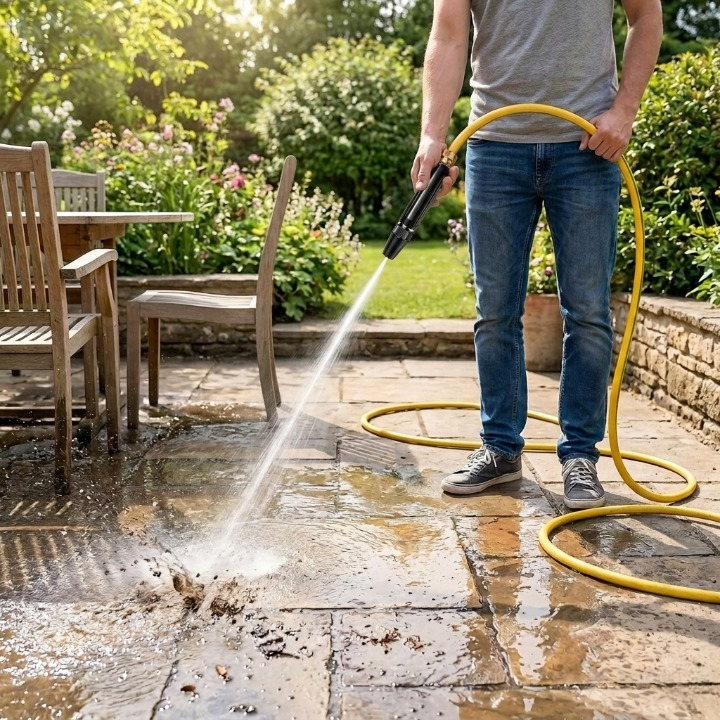 Garden Hose Nozzle High-Pressure Screw-On Metal Tip