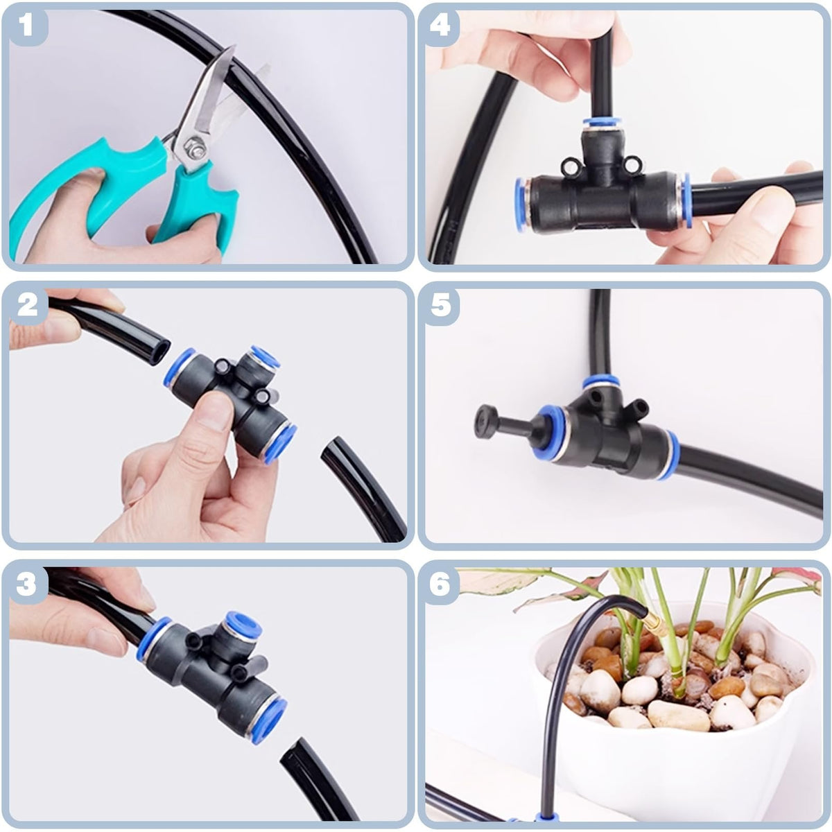 Garden Irrigation System 360° Full Coverage Adjustable Flow