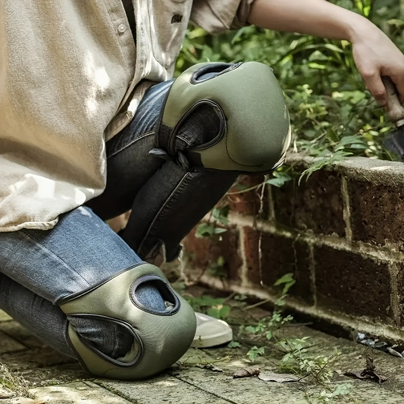 Garden Knee Pads Shock-Absorbing Non-Slip Adjustable Straps