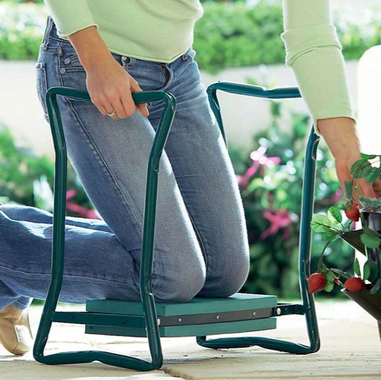 Garden Kneeler & Seat Convertible EVA Foam Tool Pockets