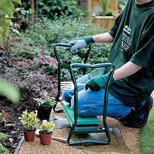 Garden Kneeler & Seat Foldable Waterproof Cushion Tool Pouch
