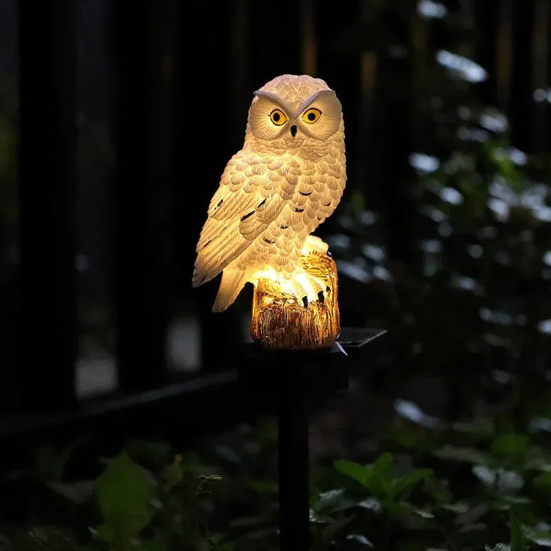 Garden Light Solar LED Owl Design Weather-Resistant