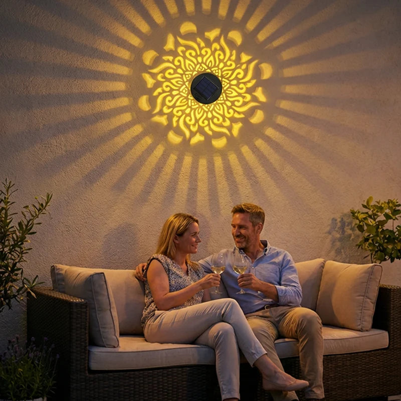 Garden Light Solar Mandala Automatic Dusk-To-Dawn Weatherproof