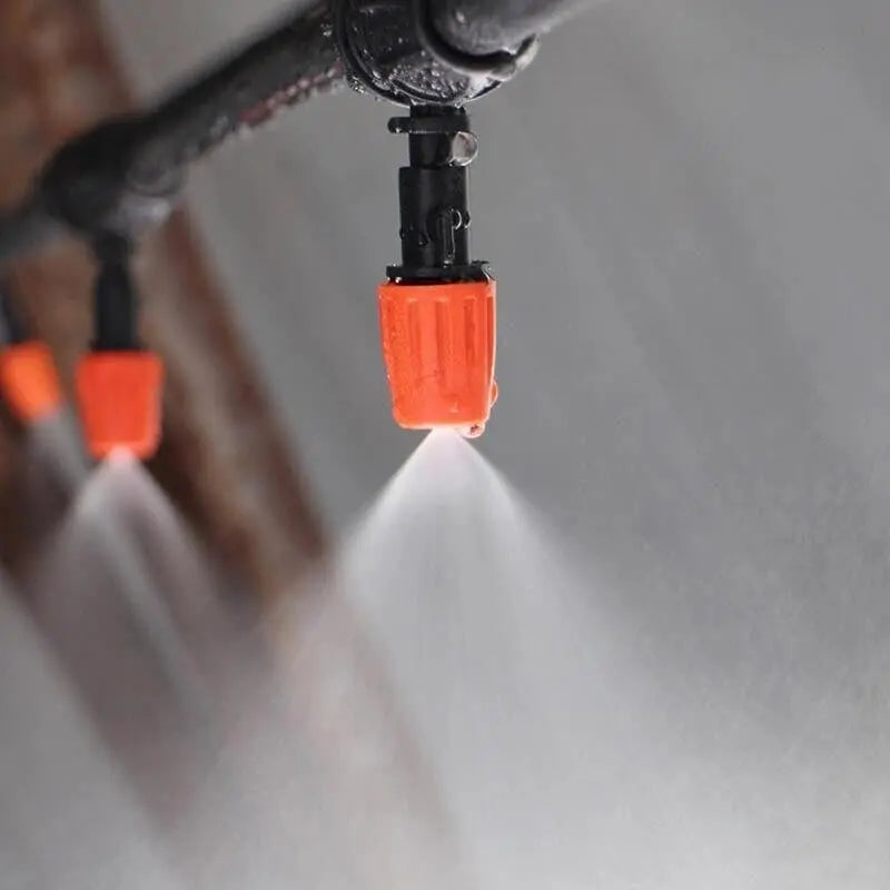 Garden Micro Spray System Fine Mist Nozzles & Faucet Connection