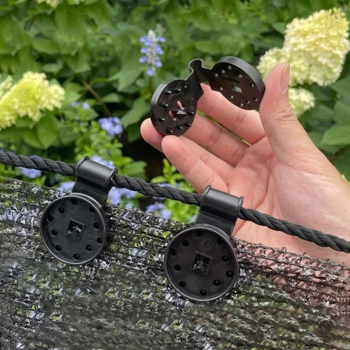 Garden Net Clips Tool-Free & UV-Resistant Pack of 50