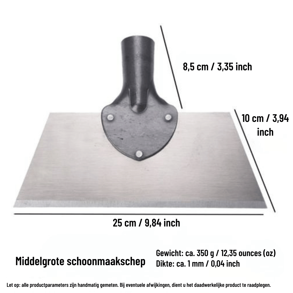 Garden Scraper Manganese Steel Blade Ergonomic Wooden Handle