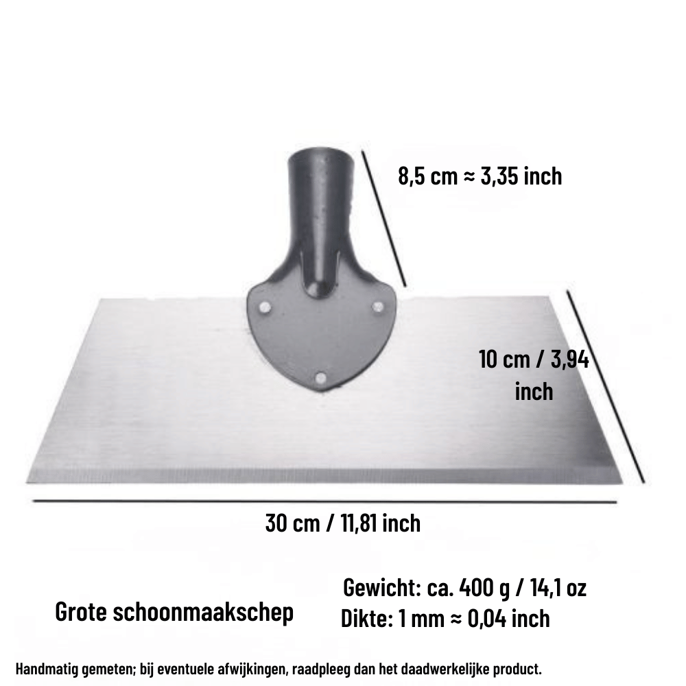 Garden Scraper Manganese Steel Blade Ergonomic Wooden Handle